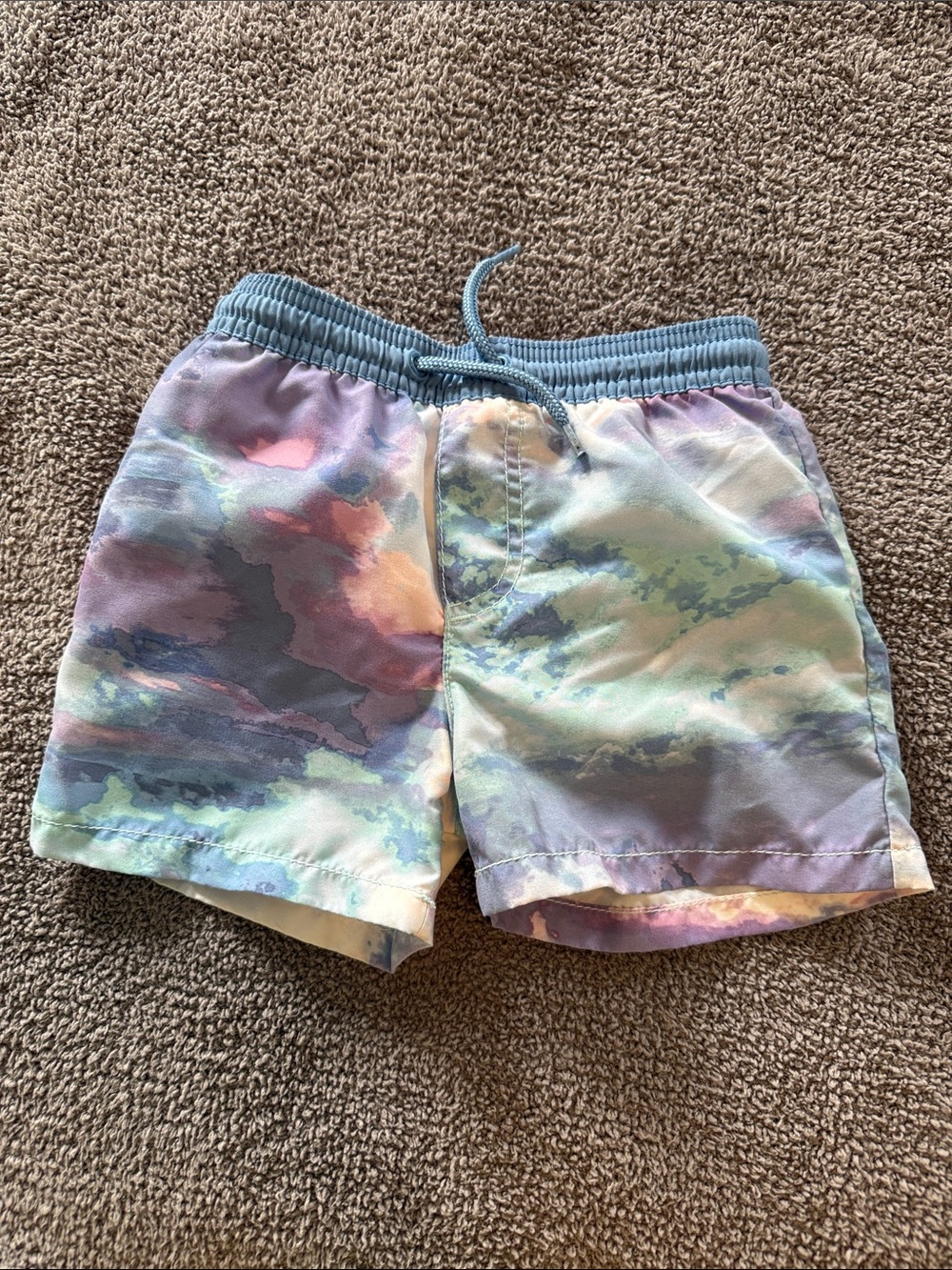 Pastel Tie-Dye Swim Shorts